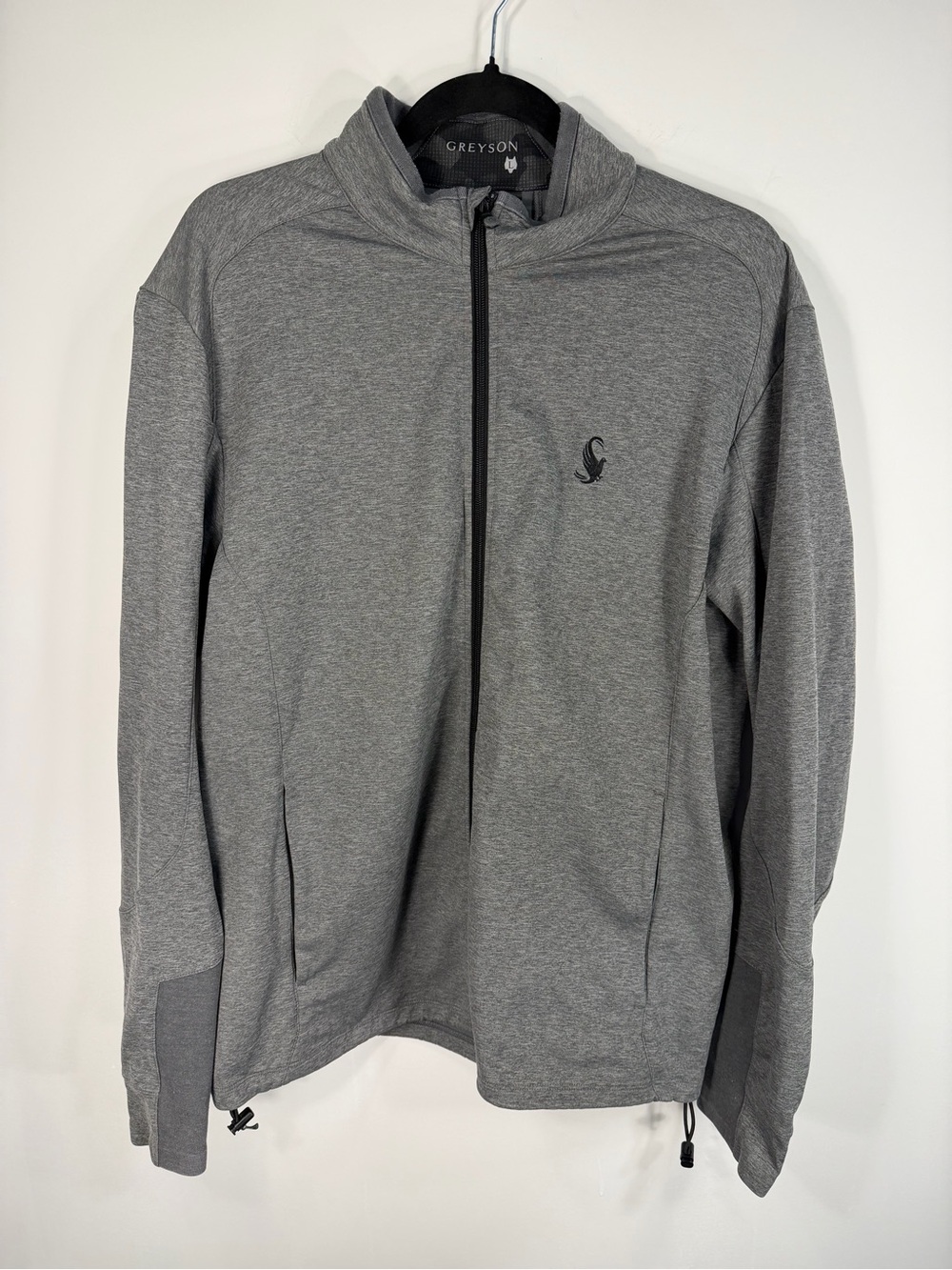 Greyson Men's Heather Gray Full-Zip Performance Jacket